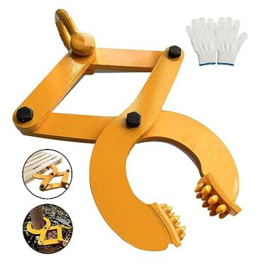 Imagem de CooTentler Braçadeira de extrator de paletes de 2,762 kg, tesoura única de aço resistente para puxar paletes, madeiras, árvores, abertura de mandíbula maior de 20 cm