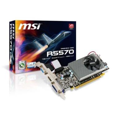 Imagem de MSI Placa de vídeo Radeon HD 5570 1024 MB DDR3 PCI-Express 2.0 MD1G