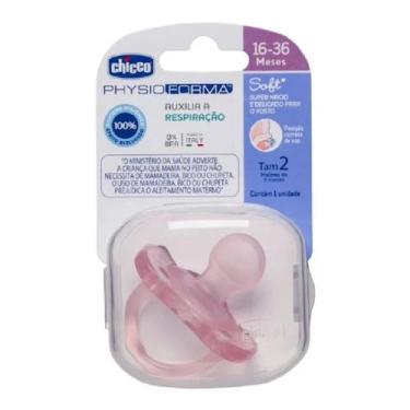 Imagem de kit 4 chupetas chicco physio forma 16-36 m rosa