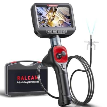 Imagem de Ralcam Joystick de 360° Boroscópio Articulado 6,2 mm IP67 Sonda Impermeável 4 Maneiras IPS Câmera de Inspeção de Endoscópio Automotivo com 6 Luzes LED Ajustáveis Tubo de Cobra de 3,3 Pés