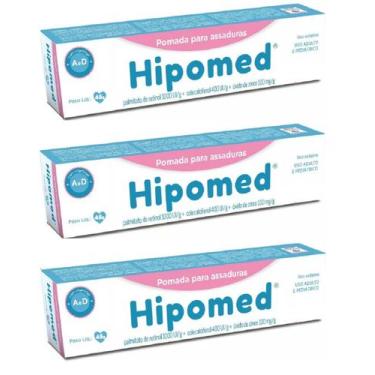 Imagem de Kit 03 Pomadas de Assadura Hipomed 45 Gr - Cimed