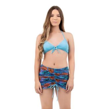Imagem de Biquíni Juvenil com Saia Embutida - Kosh, 18, Azul