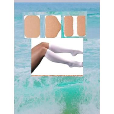 Imagem de Meias ant trombose e kit de talas  rigidas completo - VENOSAN , Branco