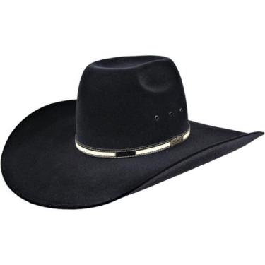 Imagem de Chapéu Country Marrom Feltro Estilo Biplay Copa Alta Aba 13 - Mundial,