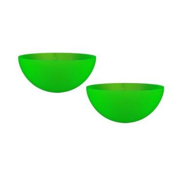 Imagem de Kit 2 Mini Bowl Verde Neon 240Ml Plástico Premium - Bb Store
