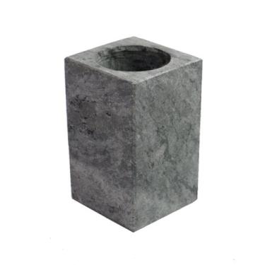 Imagem de Porta Escova de Dente Pia Bancada em Pedra Sabão 11x7cm - Industria Sã