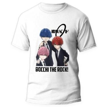 Imagem de Camiseta Bocchi the Rock Band Anime 4 - Kamisetas Otaku, Branco, PP