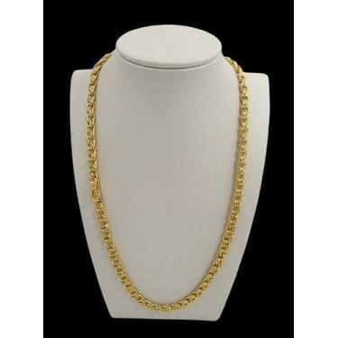 Imagem de Cordão 5mm friso feminino - banhado a ouro 18k - ToJoia18k