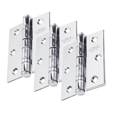 Imagem de Dobradiça Bianel Mahler 3'' x 2.1/2'' Inox 304 Kit 3 Peças