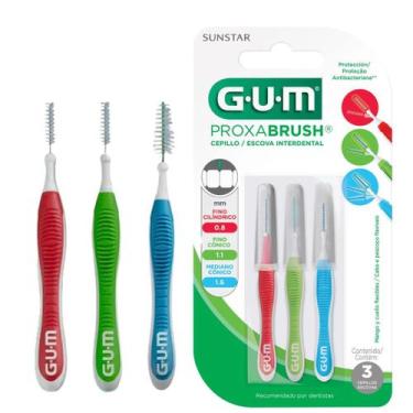Imagem de Escova Interdental ProxaBrush Mix Sortida (3 Unidades) GUM
