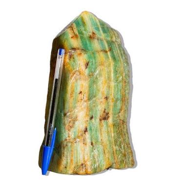Imagem de 01 Aventurina Verde Pé Bico e Corpo Polido 1,9Kg 20cm Tipo B - Cristai