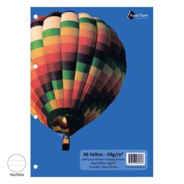 Imagem de Bloco Refil Fichário ROYAL PAPER Pautado - 96fls de 63g/m²