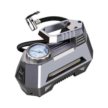 Imagem de Compressor de Ar Portátil 12V - 150 PSI - com Medidor Digital e Lanter