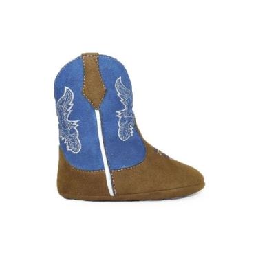 Imagem de Bota Texana Bebê Azul Infantil Confortável Estilo Country - Kapell, 17