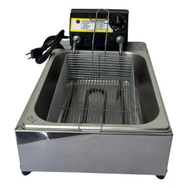 Imagem de Fritadeira Elétrica com Óleo 5 Litros Cuba Inox 110v/220v com Termosta