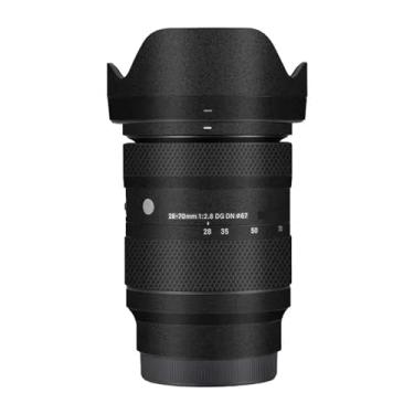 Imagem de Camerea Adesivo antiarranhões para lente Sigma 28-70 mm F2.8 DG DN Apto para Sony E Mount Camerea Coat película protetora de vinil película protetora decalques capa 1:2,8 28-70 2,8 (preto fosco)