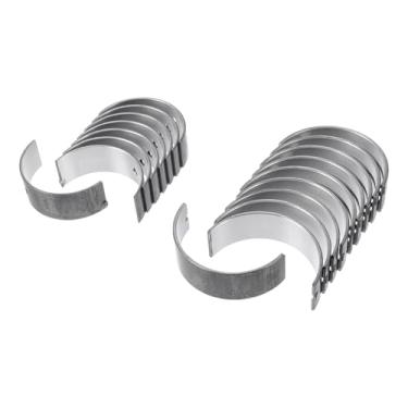 Imagem de ACROPIX Kit de rolamento principal e biela Nº 1170135030/1304135030 para Toyota Pickup 1991-1995 Rolamento da haste do virabrequim do motor metal prateado 18 peças