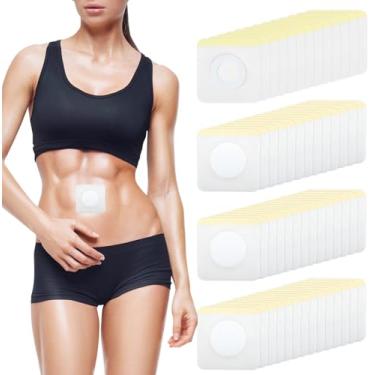 Imagem de Embalagem de óleo de rícino 54 peças no umbigo para desintoxicação do fígado, envoltório de óleo de rícino autoadesivo altamente absorvente, algodão orgânico, sem lavagem, fácil de usar