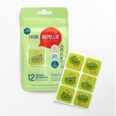 Imagem de Adesivos repelentes citronela 12h proteção Repellik Likluc