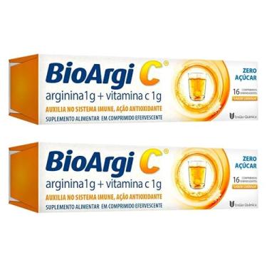 Imagem de Kit 2 Suplemento BioArgi C 16Cps - União Química