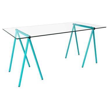 Imagem de Mesa de Jantar Retangular Copacabana Azul 140 cm