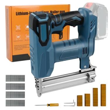 Imagem de Pregador Brad sem fio calibre 18 para bateria Makita 18V LXT, grampeador elétrico 2 em 1 com 500 pregos e 500 grampos, design de proteção dupla, para melhoria da casa, marcenaria (sem bateria)