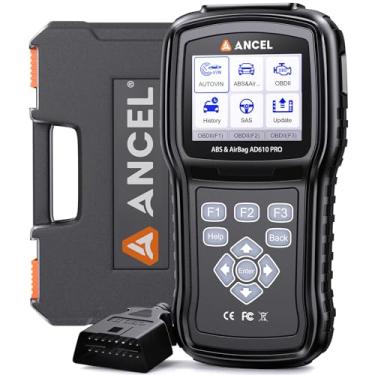 Imagem de ANCEL Scanner AD610 PRO OBD2 com ABS e SRS, ferramenta de digitalização bidirecional com sangramento ABS, reposição de luz SAS/óleo/EPB/Airbag, atualização gratuita vitalícia