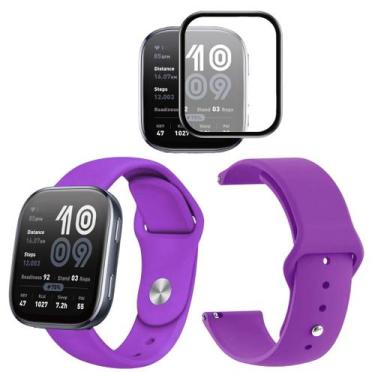 Imagem de Pulseira silicone + pel. anti riscos para Amazfit Bip 6 2025 - Genéric