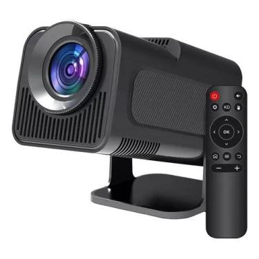 Imagem de Projetor HY320 4K Android 13 Bluetooth WiFi HDMI com Controle e Pilha 