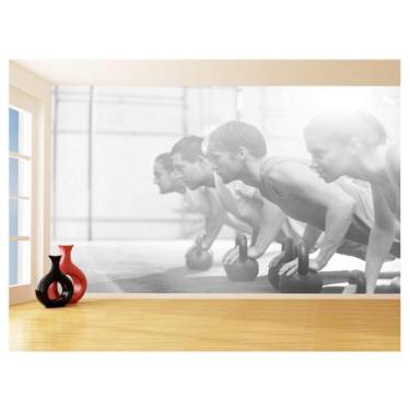 Imagem de Papel De Parede 3D Academia Exercício Exercício Funcional 3,5M Aca23 -