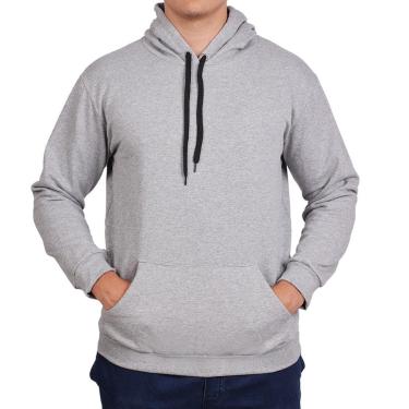 Imagem de Moletom Liso Masculino Canguru Blusa de Frio Feminina-Masculino