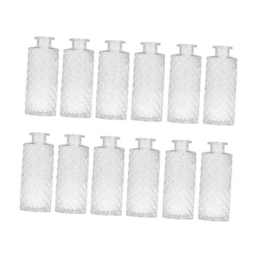 Imagem de Bothyi 12 peças de vasos de vidro para arranjos de flores, enfeites de mesa, decoração portátil para casa, vasos decorativos para prateleira, sala de estudo, Claro