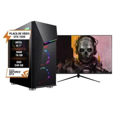 Imagem de Pc Gamer Intel Core I5 7 Gtx 1650 Memória 16Gb Ssd 240Gb - Wj Info