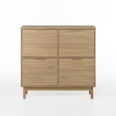 Imagem de Sapateira Kaki 4 Portas 105 cm x 105 cm x 35 cm Tauari - Casavee, Taua