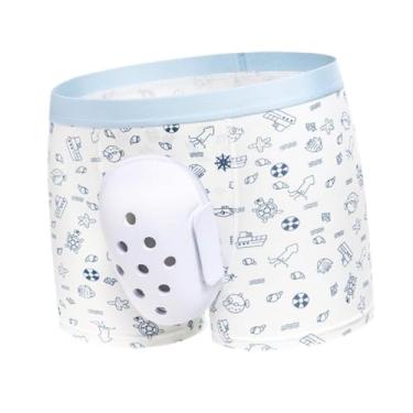 Imagem de YIJU Cuecas para circuncisão, cuecas com corte de prepúcio para crianças, convenientes e fáceis de usar, respiráveis, com capa de proteção para crianças, Xl