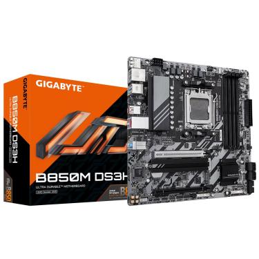 Imagem de Placa Mãe Gigabyte B850M DS3H AM5 4xDDR5 B850M DS3H mATX