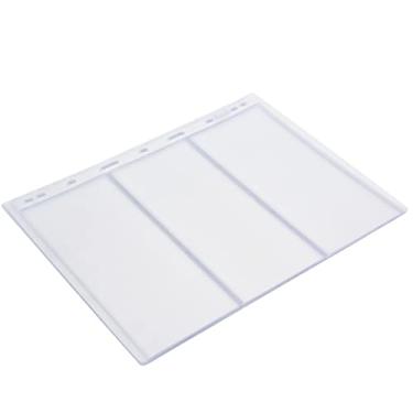 Imagem de Phefop Estoque de 10pcs Blatt, Sampskammelsbuchblatt, Incluindo 10pcs Convenientes para Salvar Fotos, Marcadores, Ingressos, Cupons, Adequados para a Coleção de Carimbos (3 linhas transparentes)