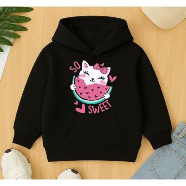 Imagem de Moletom Canguru Blusa De Frio Infantil Coleção Inverno Estampa So Swee