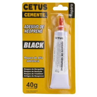 Imagem de Cola Neoprene Preto Cemente Cetus Para Mergulho E Natação, Preto