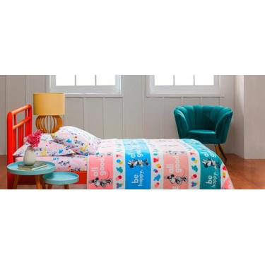 Imagem de Manta Cobertor Solteiro Soft Flanelado Disney - Casanet, Branco