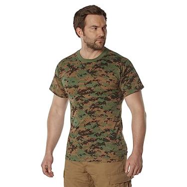Imagem de Rothco 22693 Camiseta camuflada 100% algodão Cor: Camuflagem digital da floresta, tamanho: 2GG