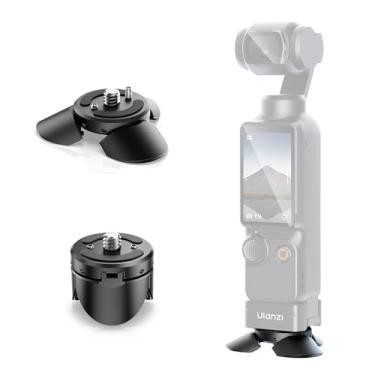 Imagem de ULANZI Mini tripé PK-08 Pocket 3 para DJI Osmo Pocket 3, mini tripé multiuso 1/10.2 cm parafuso de montagem para Insta360 X5 X4 X3 para suporte de mesa
