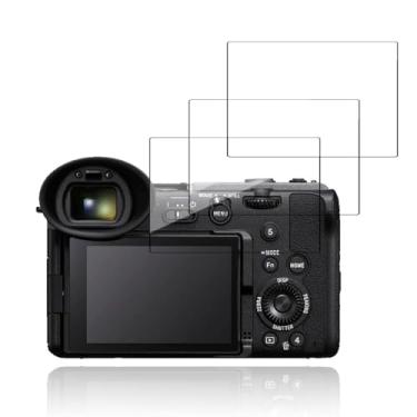 Imagem de NOUKAJU [Pacote com 3] Protetor de tela para Sony FX2, vidro temperado HD, dureza 9h, arranhões, anti-impressão digital, protetor de filme de vidro temperado para câmera Sony FX2