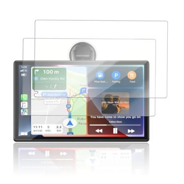 Imagem de NOUKAJU [Pacote com 2] Protetor de tela para carro sem fio LAMTTO Carplay 9 polegadas, película protetora HD, dureza 6h, arranhões, anti-impressão digital, película protetora para carro LAMTTO Car