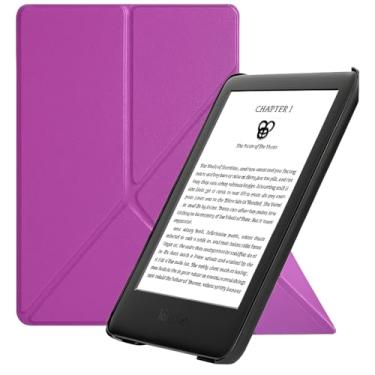 Imagem de Capa Para Kindle Origami 11ª Geração 6” (Modelos 2022 e 2024 – C2V2L3 e RS23CV) – Rígida com Suporte para Leitura – Auto Hibernação – Fechamento Magnético (Roxa)