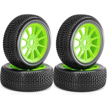 Imagem de 1/8 Scale Blockade Off-Road Buggy Tire 17mm Hex RC Wheels & Tyre with Foam Inserts RC Tire Compatible with ARRMA Typhon 3S/6S HongNor FS Racing HSP Hyper KYOSHO MP10（4 PCS）