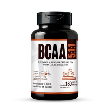 Imagem de Floral Ervas do Brasil, BCAA 5:1:1 180 cap Leucina Valina Isoleucina Vit B6 Atleta