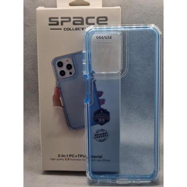 Imagem de Capa 2-in-1 (Silicone + Acrílico) Para Motorola G54/G64 (Azul)
