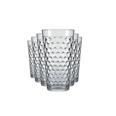 Imagem de Jogo de Copos de Vidro 350ml 6 Peças Nadir - SM Marrocos, Transparente