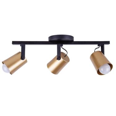 Imagem de Spot Sobrepor Direcionável Fokus Trilho 03 Lâmpadas E27